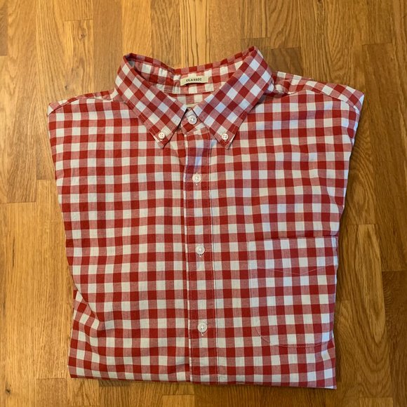 J. Crew Stretch Secret Wash Shirt Gingham. Mens M. - Picture 6 of 6